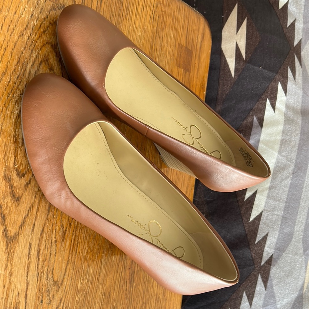Jessica Simpson brown wedges